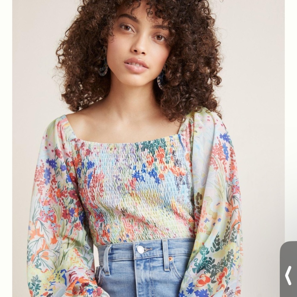 Anthropologie Rouen Cropped Top Size M